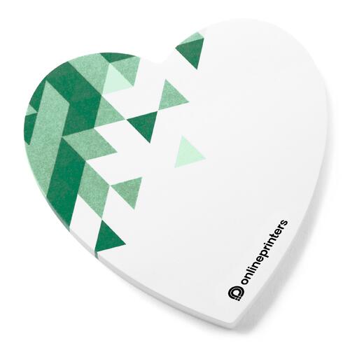 Herzf�rmige Haftnotizen aus Papier.