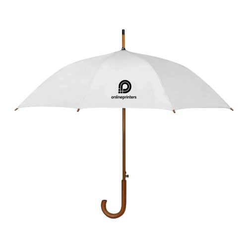 Weier Automatik-Regenschirm mit Holzgriff.