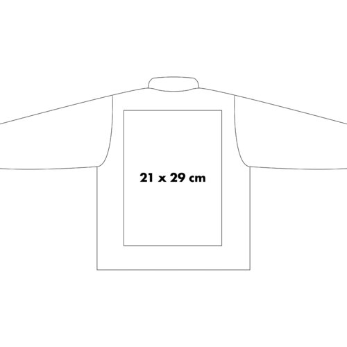 Jacke aus robustem Material mit durchgehendem Reiverschluss.