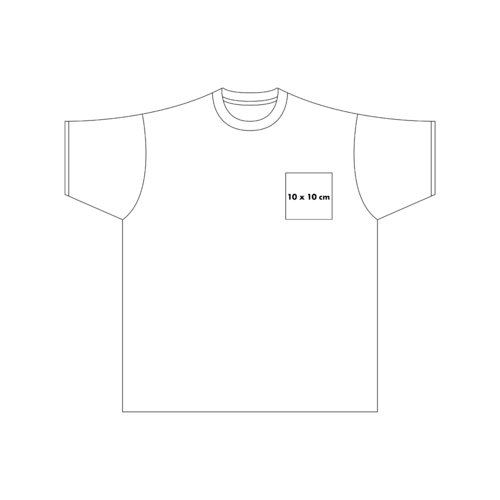 Weies Baumwoll-T-Shirt mit kurzen rmeln.