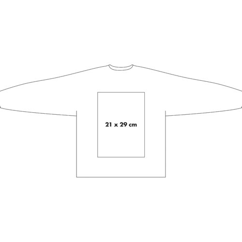 Sweatshirt aus Stoff mit langen rmeln.