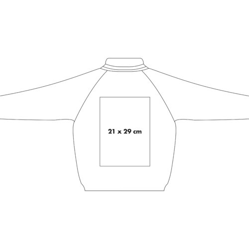 Sweatjacke aus Baumwolle mit durchgehendem Reiverschluss.