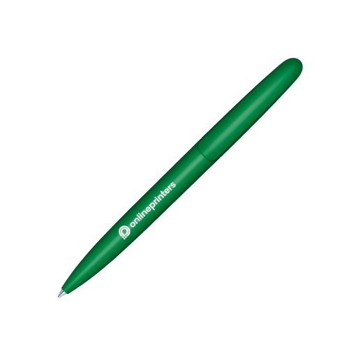 Grner Bio-Kugelschreiber mit Drehmechanismus.