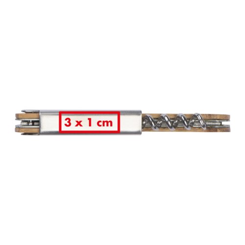 Kellnermesser aus Holz und Metall mit Korkenzieher.