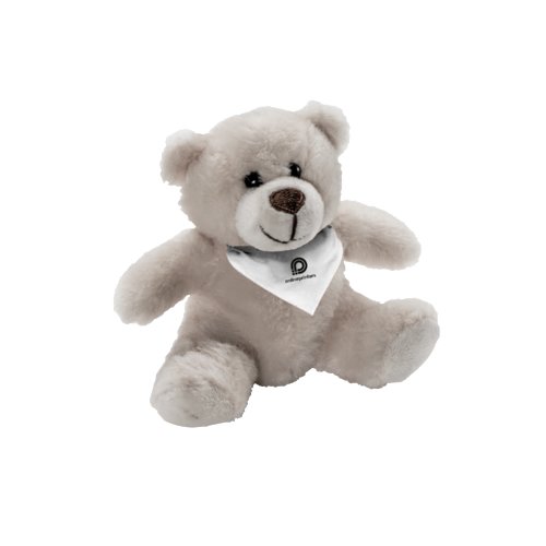 Beiger Plsch-Teddybr mit weicher Fllung.