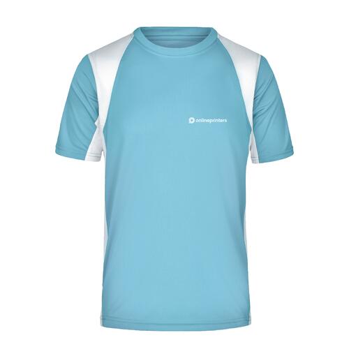 Hellblaues Funktionsshirt aus Polyester f�r Herren.