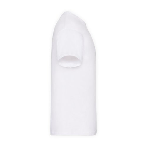 Weies Baumwoll-T-Shirt fr Herren mit kurzen rmeln.