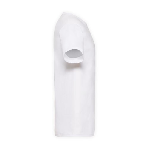 Weies Baumwoll-T-Shirt mit V-Ausschnitt fr Herren.
