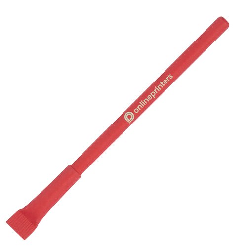 Roter, tintenloser Stift zum Schreiben und Mustern.
