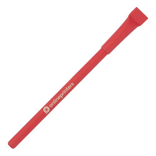Roter, tintenloser Stift zum Schreiben und Mustern.