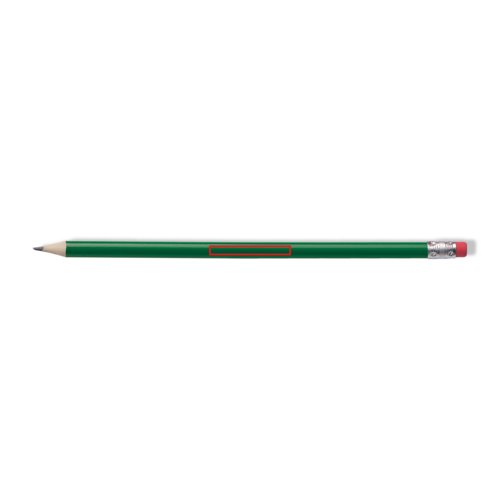 Hickory-Holz Bleistift mit Radiergummi.