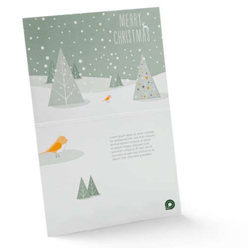 Adventskalender aus Papier zum Aufklappen mit mehreren T�rchen.