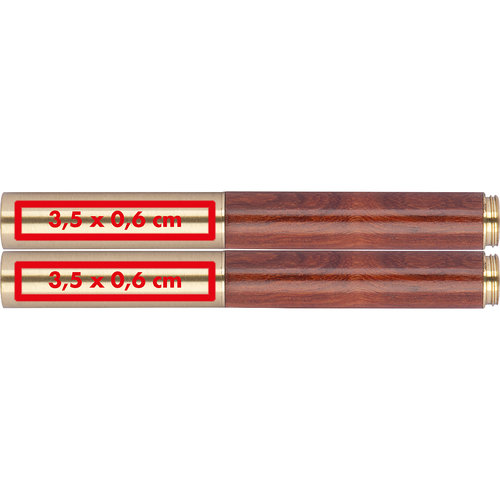 Holz Schreibset mit Kugelschreiber und Etui.