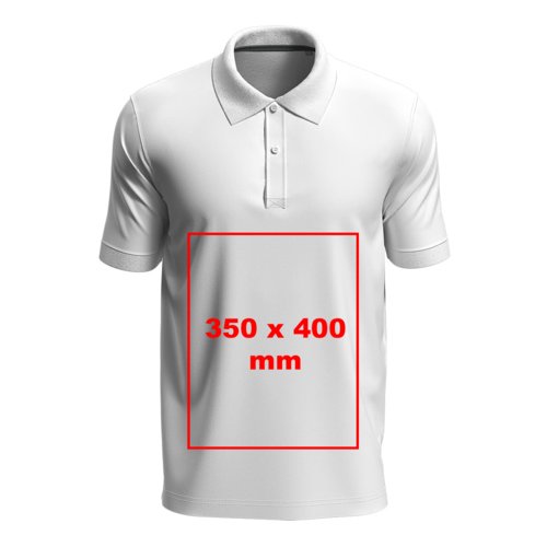 Unisex Poloshirt aus Stoff mit kurzen rmeln und Knopfleiste.