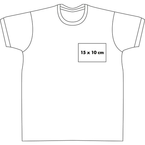 Weisses Baumwoll-T-Shirt fr Herren mit kurzen rmeln und Rundhalsausschnitt.