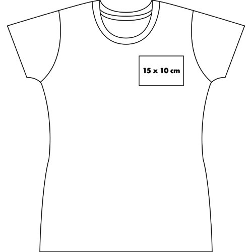 Damen T-Shirt aus Baumwolle mit kurzem Arm.