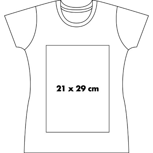 Baumwoll-T-Shirt fr Damen mit kurzem Arm.