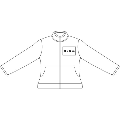 Sweatjacke aus Baumwolle fr Damen mit durchgehendem Reiverschluss.