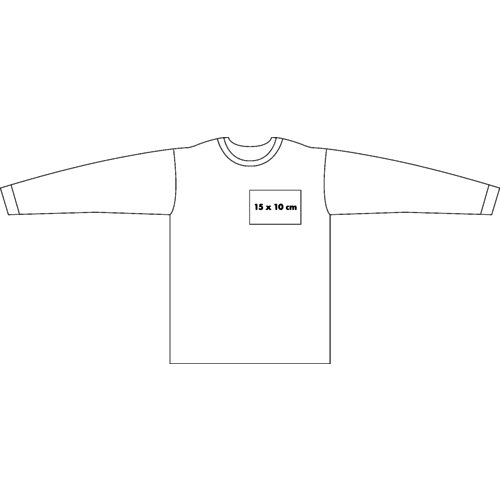 Baumwoll-Sweatshirt fr Herren mit langen rmeln.