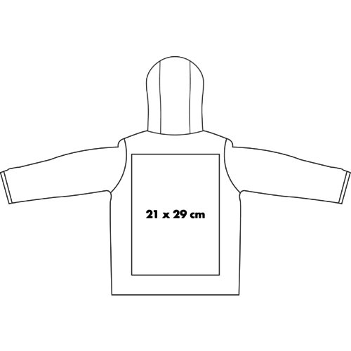 Regenjacke aus leichtem Material mit Kapuze fr Herren.