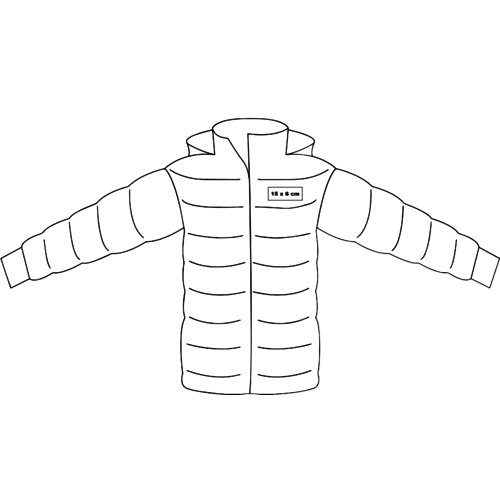 Steppjacke fr Herren mit Kapuze.
