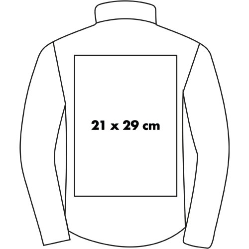 Softshelljacke mit zwei Schichten fr Herren.