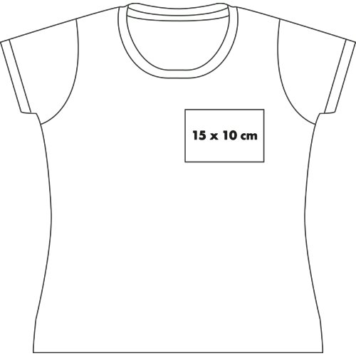 Baumwoll-T-Shirt fr Damen mit kurzen rmeln.