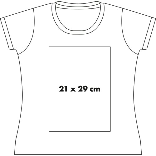 Baumwoll-T-Shirt fr Damen mit Rundhalsausschnitt und kurzen rmeln.