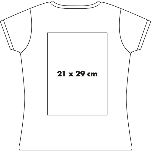 Baumwoll-T-Shirt fr Damen mit kurzem Arm.