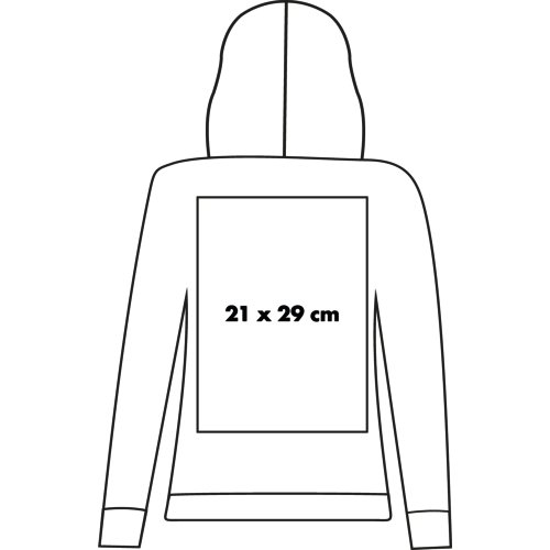 Baumwoll-Kapuzenpullover fr Damen mit Kngurutasche.