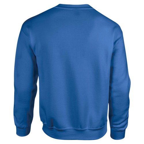 Knigsblauer Herren-Sweatshirt aus Baumwollmischgewebe mit Rundhalsausschnitt.