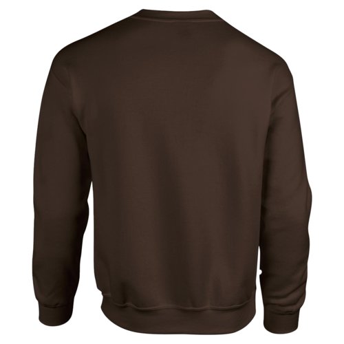 Dunkelbraunes Baumwoll-Polyester-Sweatshirt fr Herren.