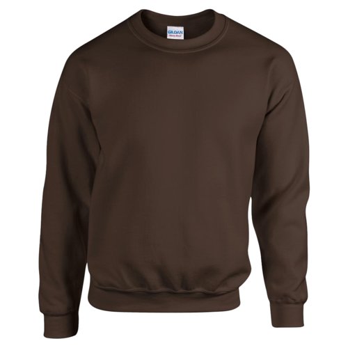 Dunkelbraunes Sweatshirt aus Baumwollmischgewebe fr Herren.