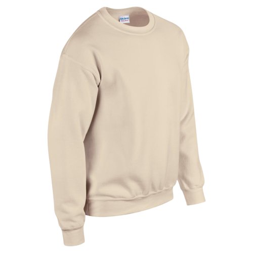 Sandfarbenes Sweatshirt aus Baumwollmischgewebe fr Herren.
