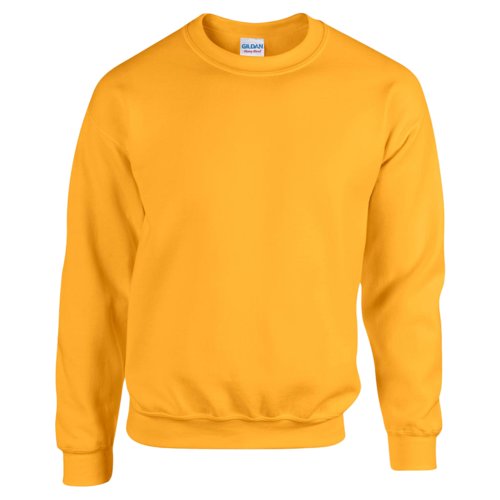 Goldgelbes Sweatshirt aus Baumwollmischgewebe fr Herren.