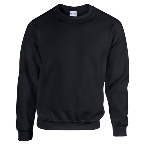 Schwarzes Sweatshirt aus Baumwollmischgewebe fr Herren.