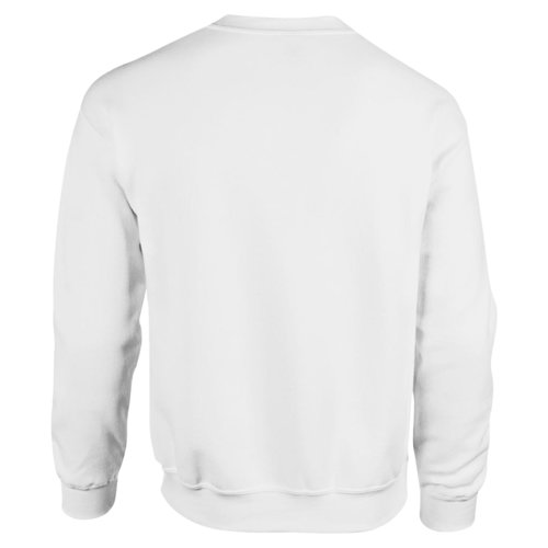 Weies Baumwoll-Polyester-Sweatshirt fr Herren.