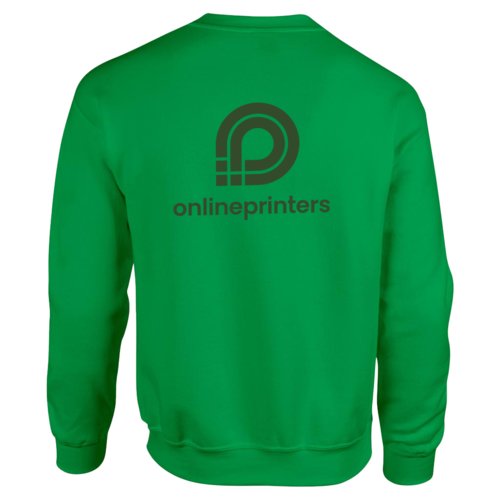 Grnes Sweatshirt aus Baumwollmischgewebe fr Herren.