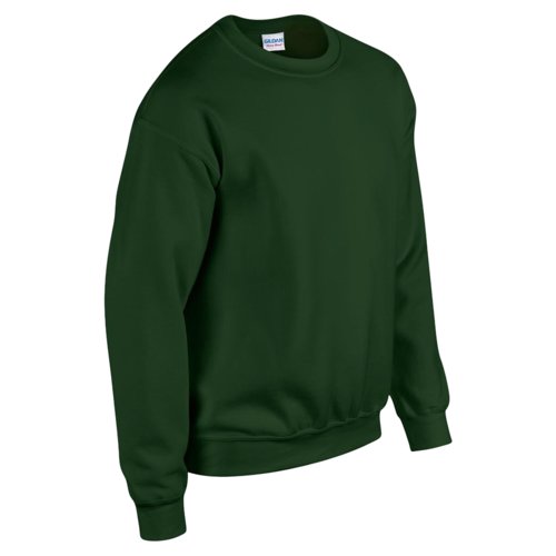 Dunkelgrnes Sweatshirt aus Baumwollmischgewebe fr Herren.