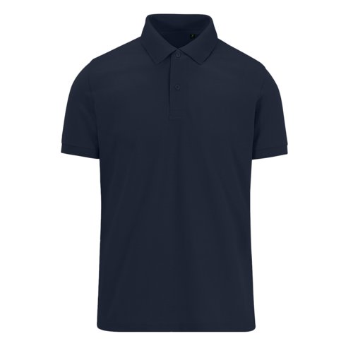 Marineblaues Polo-Shirt aus Baumwollmischgewebe fr Herren.