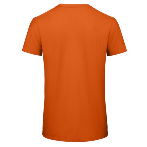 Oranges Bio-Baumwoll T-Shirt mit kurzen rmeln.