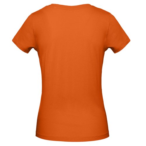 Oranges Damen T-Shirt aus Bio-Baumwolle mit kurzen rmeln.
