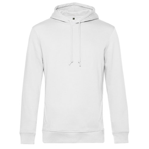 Weier Hoodie aus Baumwollmischung mit Kapuze und Kordelzug.