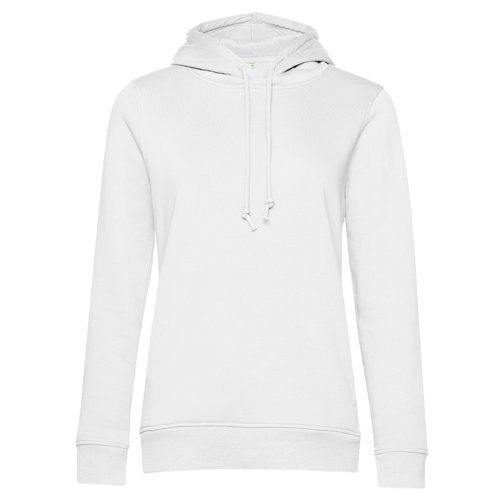 Weier Hoodie aus Baumwollmischgewebe mit Kapuze und Kordelzug.