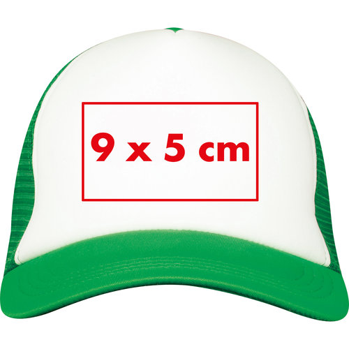 Trucker Cap mit Mesh-Einsatz und verstellbarem Verschluss.
