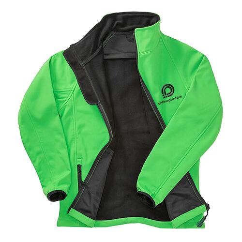 Softshelljacke f�r Herren mit durchgehendem Rei�verschluss und Seitentaschen.