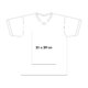 T-Shirt aus Baumwolle mit V-Ausschnitt und kurzen rmeln.