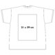 Weies Baumwoll-T-Shirt mit kurzen rmeln und Rundhalsausschnitt.