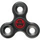 Dunkler Kunststoff-Fidget Spinner mit drei Armen.