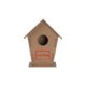 Holz-Vogelhaus zum Selbstgestalten mit rundem Eingangsloch.